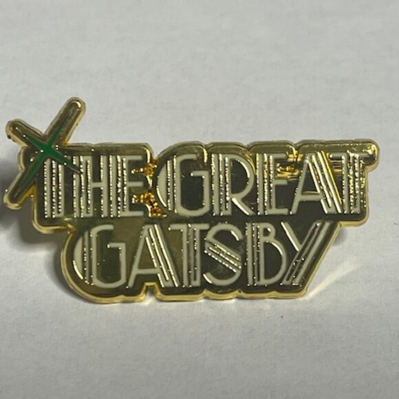 The Great Gatsby A New Musical Enamel Gold Tone Lapel Hat Vest Pin 1.5"x.75" - Picture 8 of 11